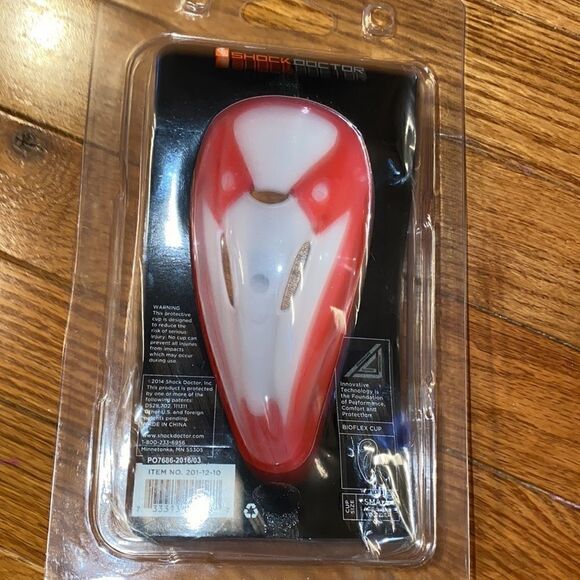 NEW in Box. Shock Doctor 201 Bio-Flex Cup, Youth S, RED - Picture 2 of 2